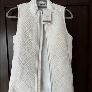 White Quilted Women's Vest